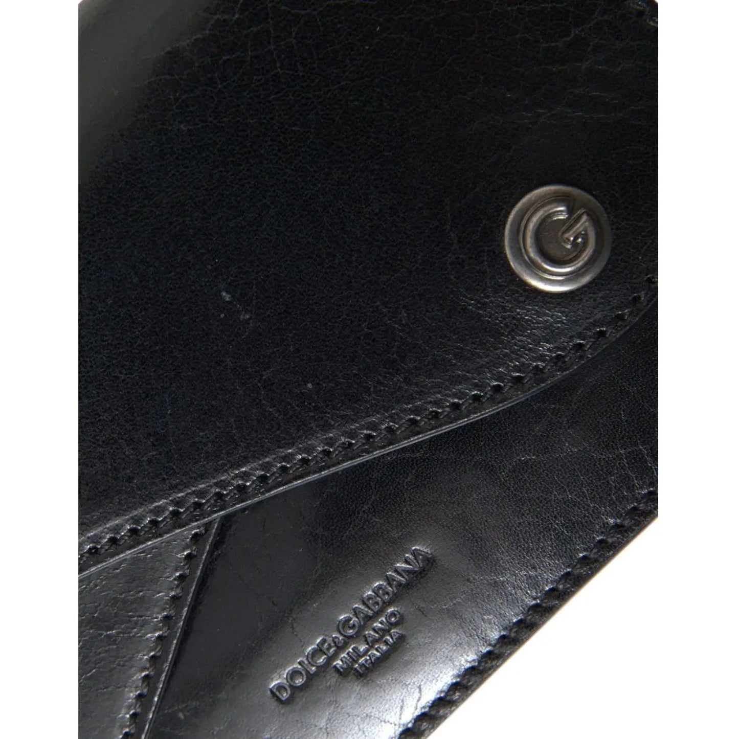 Dolce & Gabbana Sleek Black Leather Shoulder Bag sleek-black-leather-shoulder-bag-1