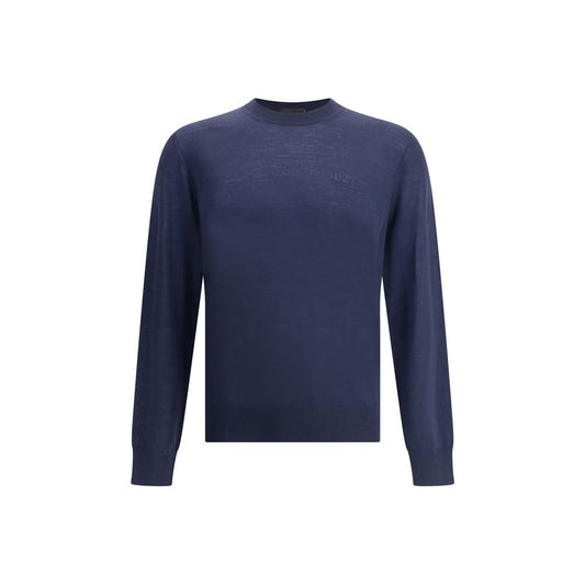 Dsquared² Blue Fleece Wool Sweatshirt Dsquared²
