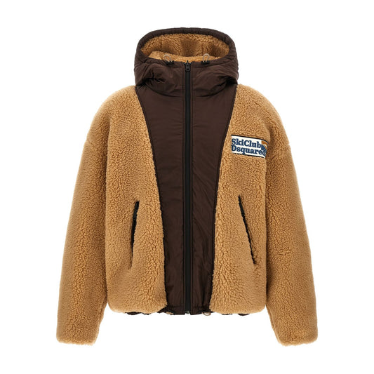Dsquared² Brown Polyester Bomber