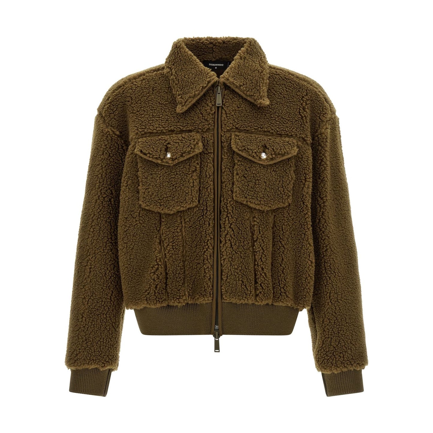 Dsquared² Brown Polyester Full-Length Jacket