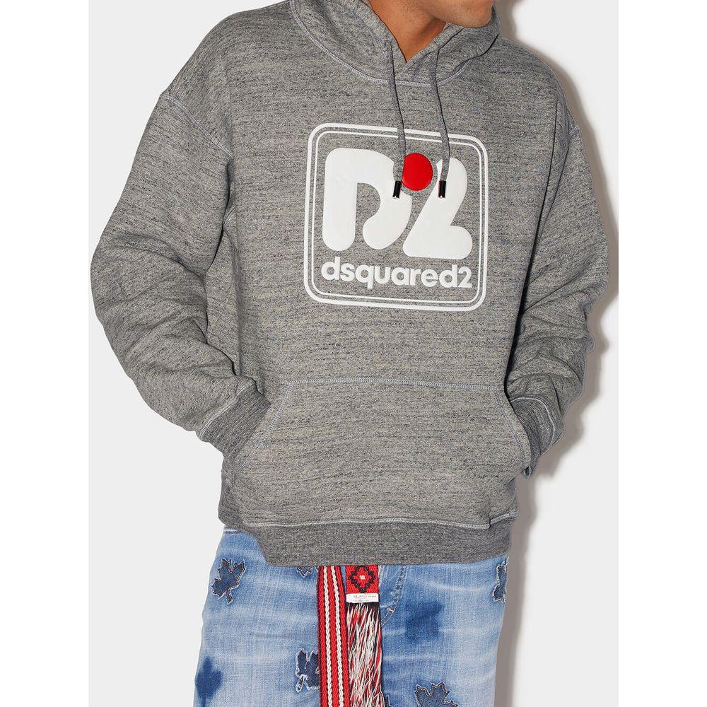 Dsquared² Gray Cotton Sweatshirt 1728,67397976224,Clothing,Dsquared²,Gray,Men,Men - Clothing,New with tags,S,Sweaters - Clothing,Sweaters - Men - Clothing,Sweatshirts - Sweaters - Clothing,XL,XXL