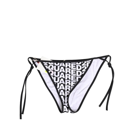 Dsquared² Multicolor Nylon Logo Print Bikini Bottom Swimwear
