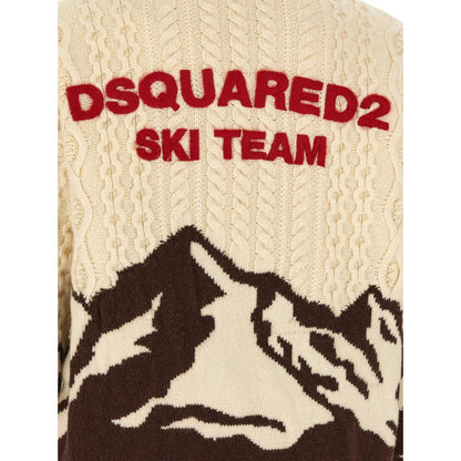 Dsquared² Multicolor Wool Cardigan