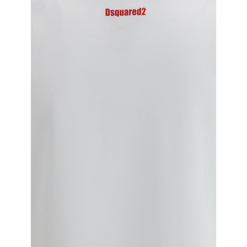 Dsquared² White Cotton T-Shirt Dsquared²