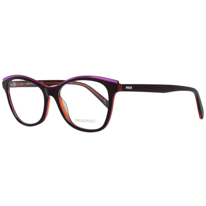 Emilio Pucci Burgundy Plastic Glasses (Frames) Emilio Pucci
