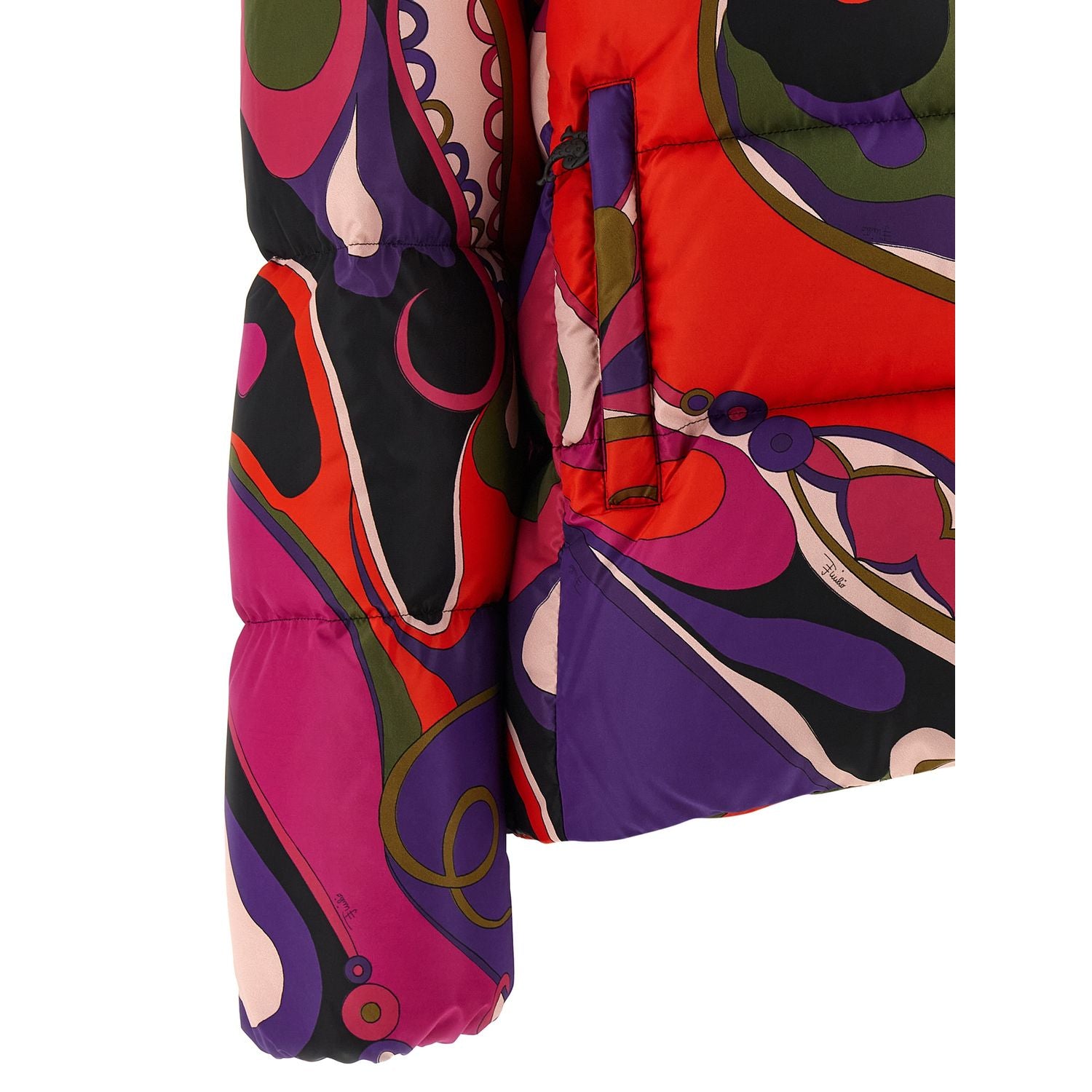 Emilio Pucci Multicolor Polyamide Full-Length Jacket