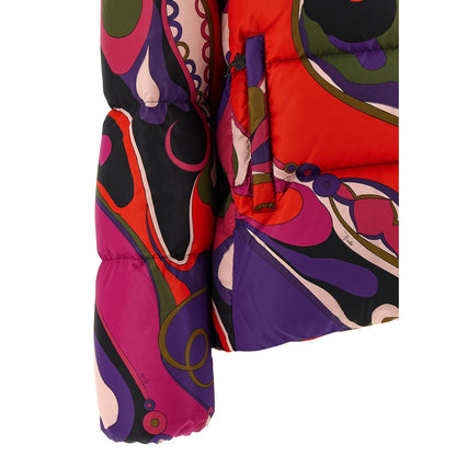 Emilio Pucci Multicolor Polyamide Full-Length Jacket