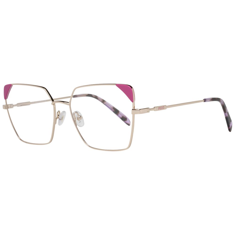 Emilio Pucci Rose Gold Metal & Plastic Glasses (Frames) Emilio Pucci