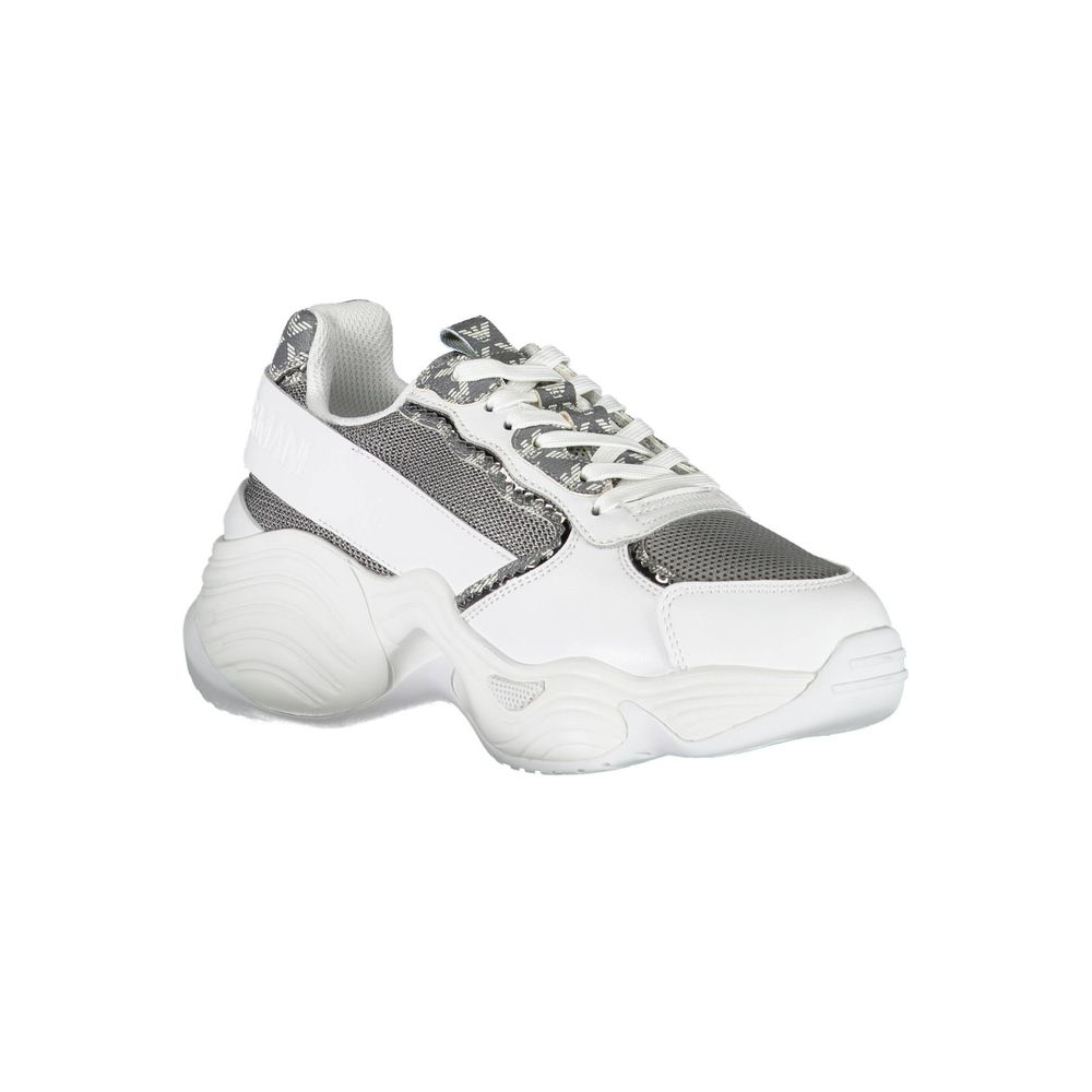 Emporio Armani Bianco Polyurethane Women Sneaker Emporio Armani