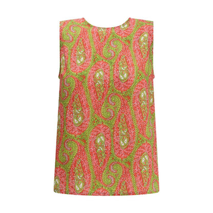 Etro Multicolor Polyester Tank Tops 1728,72470364320,Clothing,Etro,IT44 | L,IT46|XL,Multicolor,New with tags,T-Shirts - Clothing,Tank Tops - T-Shirts - Clothing,Women