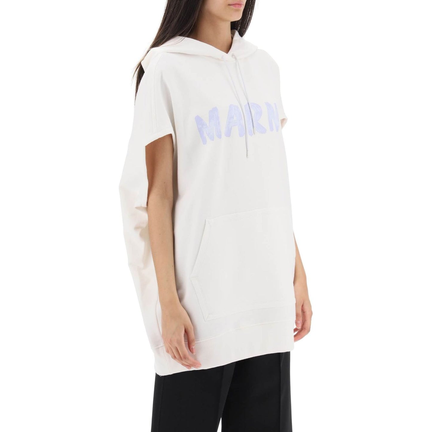 Marni sleeveless sweatshirt with logo print Topwear Marni