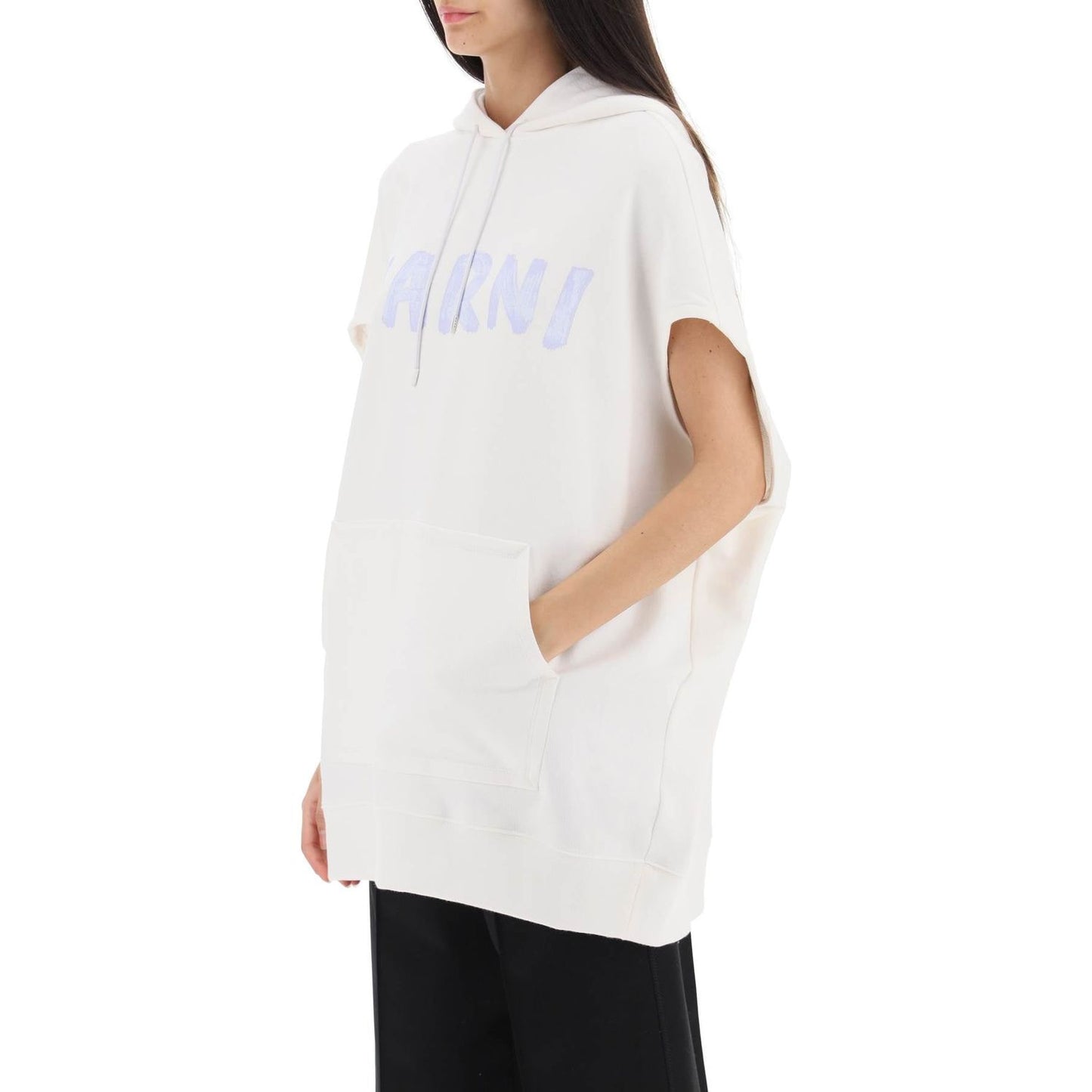 Marni sleeveless sweatshirt with logo print Topwear Marni