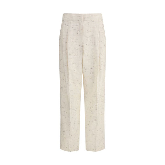 Fabiana Filippi Cream Cotton Casual Pants Fabiana Filippi