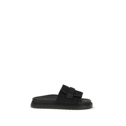 Fendi Black Polyamide Sandals 1728,72470364320,Black,EU 38 | US 5,EU39/US6,EU40/US7,EU43/US10,Fendi,Men,New with tags,Sandals - Shoes,Shoes