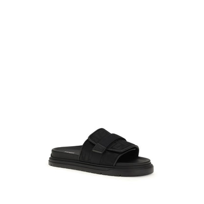 Fendi Black Polyamide Sandals 1728,72470364320,Black,EU 38 | US 5,EU39/US6,EU40/US7,EU43/US10,Fendi,Men,New with tags,Sandals - Shoes,Shoes