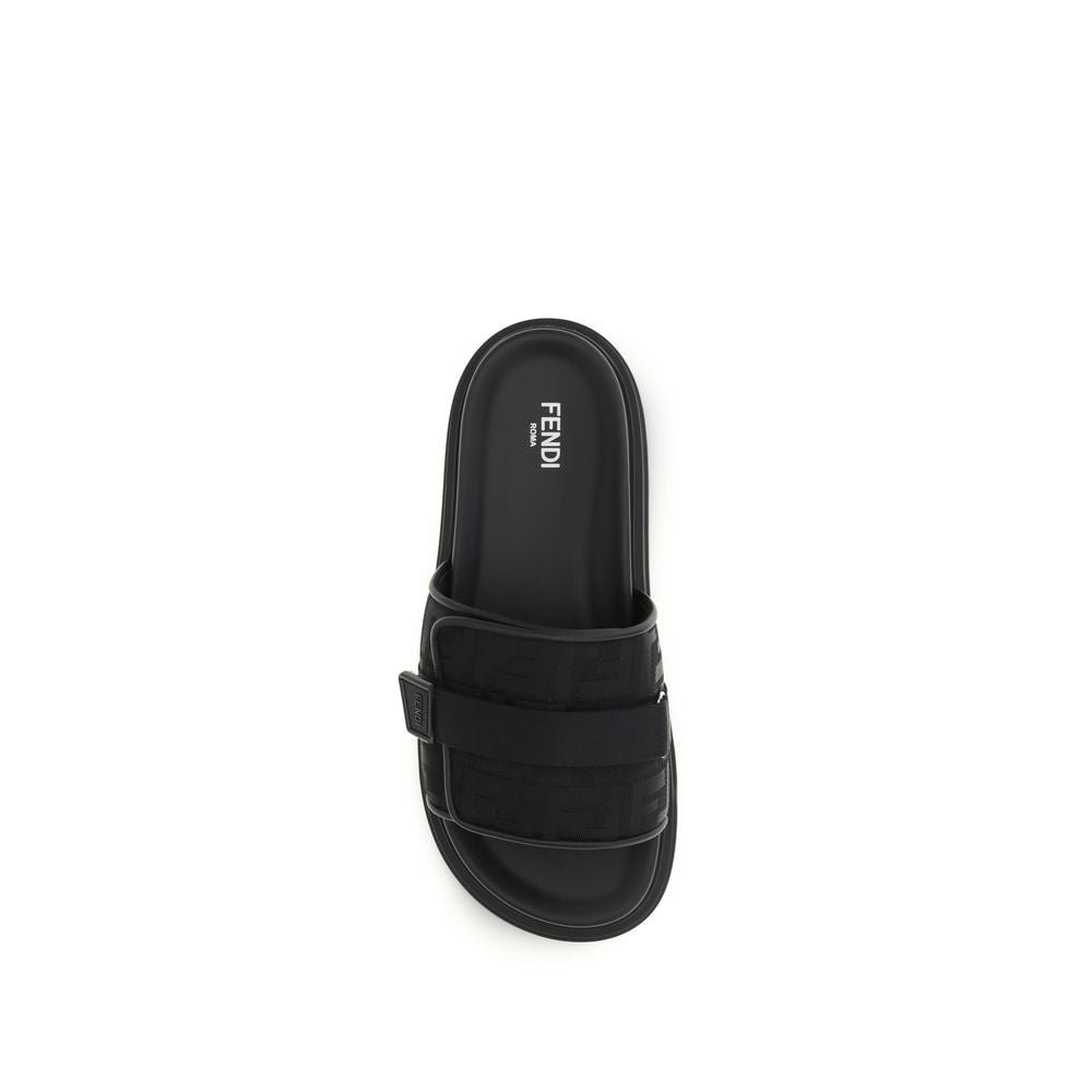 Fendi Black Polyamide Sandals 1728,72470364320,Black,EU 38 | US 5,EU39/US6,EU40/US7,EU43/US10,Fendi,Men,New with tags,Sandals - Shoes,Shoes