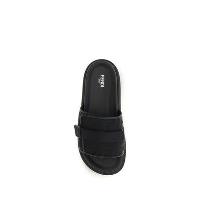 Fendi Black Polyamide Sandals 1728,72470364320,Black,EU 38 | US 5,EU39/US6,EU40/US7,EU43/US10,Fendi,Men,New with tags,Sandals - Shoes,Shoes