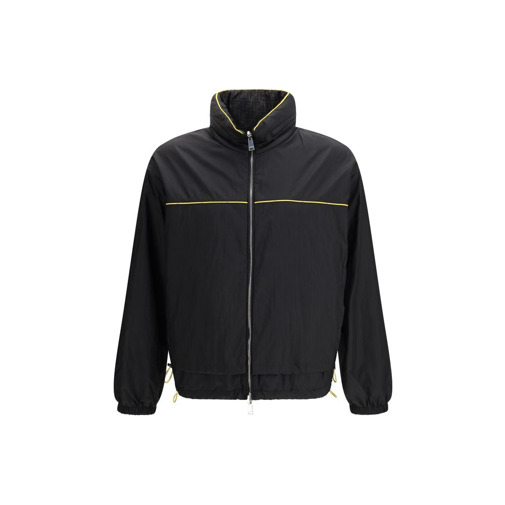Fendi Black Polyamide Shell Jacket 1728,72470364320,Black,Clothing,Fendi,IT48 | M,IT50 | L,Jackets & Coats - Clothing,Men,New with tags,Shell Jackets - Jackets & Coats - Clothing