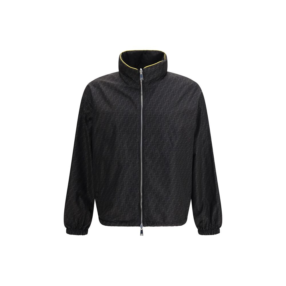 Fendi Black Polyamide Shell Jacket 1728,72470364320,Black,Clothing,Fendi,IT48 | M,IT50 | L,Jackets & Coats - Clothing,Men,New with tags,Shell Jackets - Jackets & Coats - Clothing