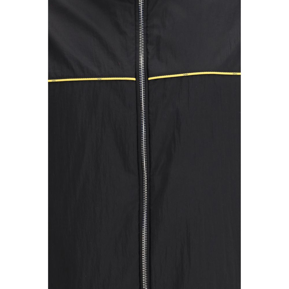 Fendi Black Polyamide Shell Jacket 1728,72470364320,Black,Clothing,Fendi,IT48 | M,IT50 | L,Jackets & Coats - Clothing,Men,New with tags,Shell Jackets - Jackets & Coats - Clothing