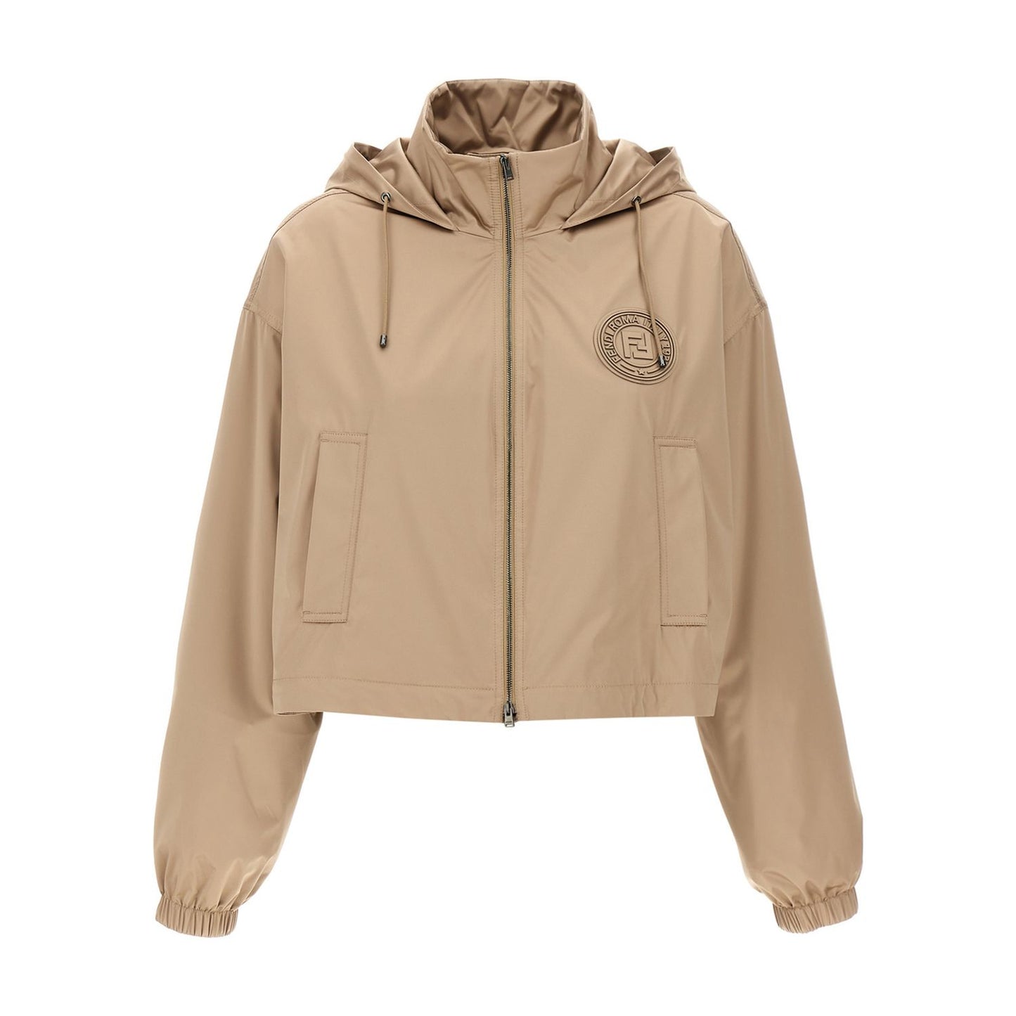 Fendi Brown Polyester Shell Jacket