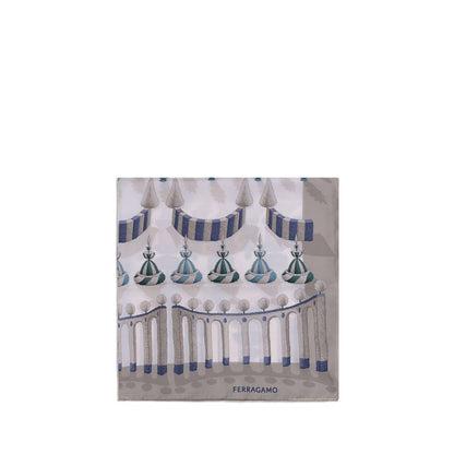 Ferragamo Multicolor Silk Scarf Ferragamo