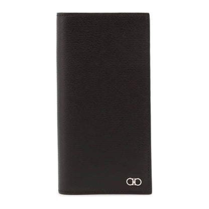 Ferragamo Wallets 660991_0753003_BK,Accessories,All Year,Black,Category-Accessories,Ferragamo,Leather,Made in Italy,Men,Wallets,women>accessorries
