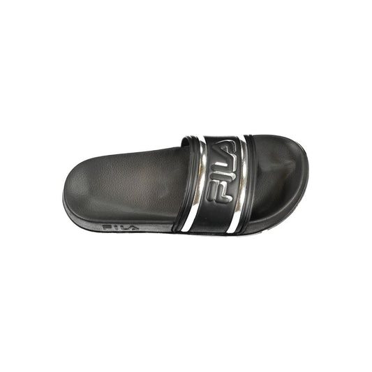 Fila Black Polyurethane Women Slipper