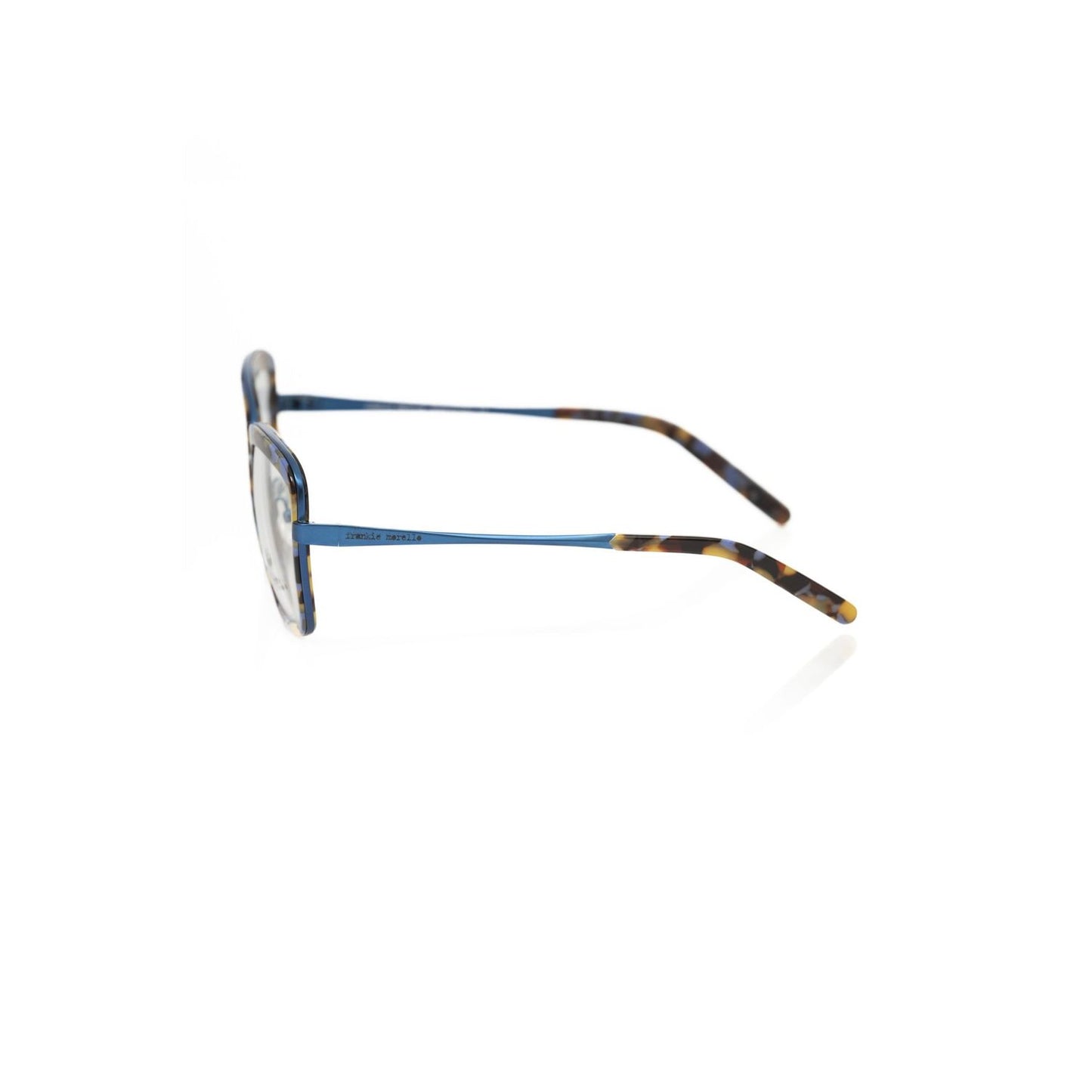 Frankie Morello Blue Metallic Women's Eyeglass Frame Frankie Morello