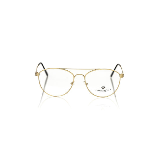 Frankie Morello Gold Metallic Men's Frame Aviator Eyeglasses Frankie Morello
