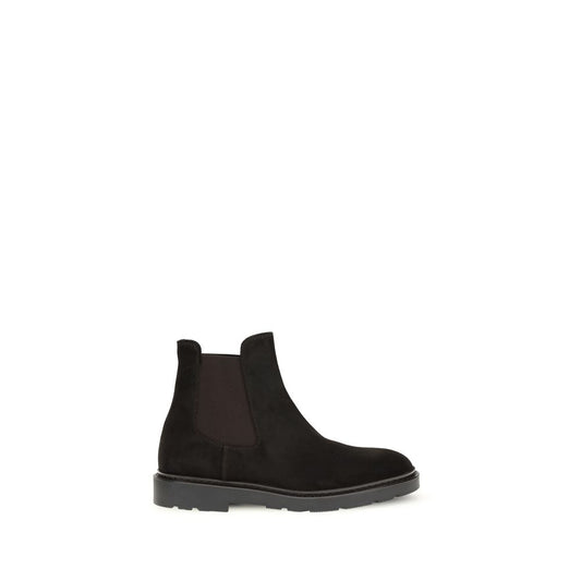 Fratelli Rossetti Black Calf Leather Bos Taurus Chelsea Boots Fratelli Rossetti