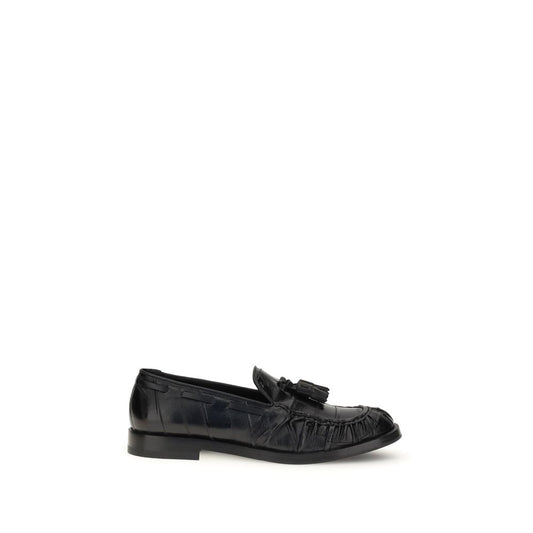 Fratelli Rossetti Black Rubber Slip-On Loafers Fratelli Rossetti