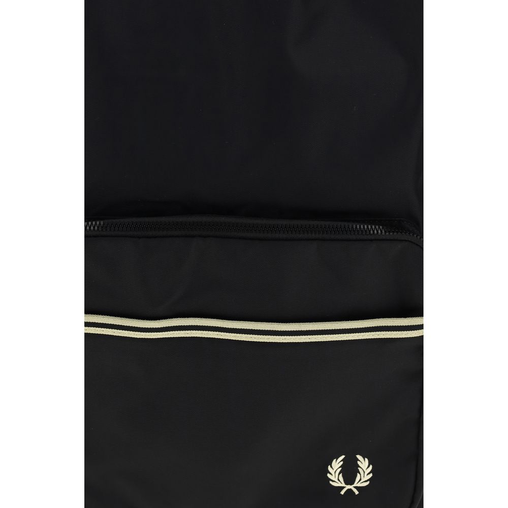 Fred Perry Black Nylon Backpack 1728,72470364320,Backpacks - Bags,Bags,Black,Fred Perry,Men,New with tags