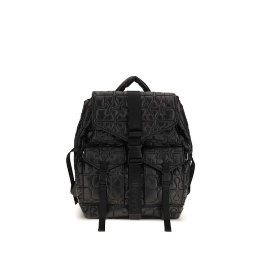 Ganni Black Polyamide Backpack