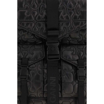 Ganni Black Polyamide Backpack
