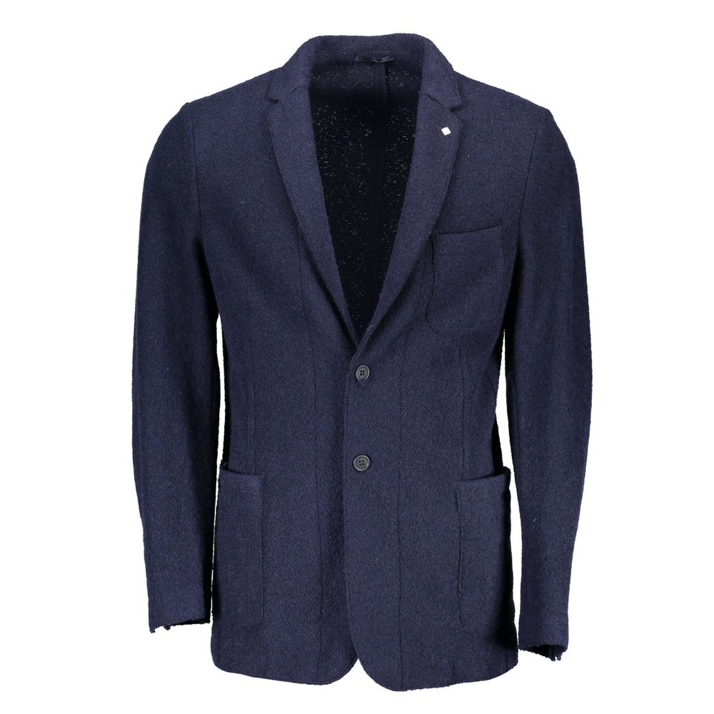 Gant Blue Wool Blazer Gant