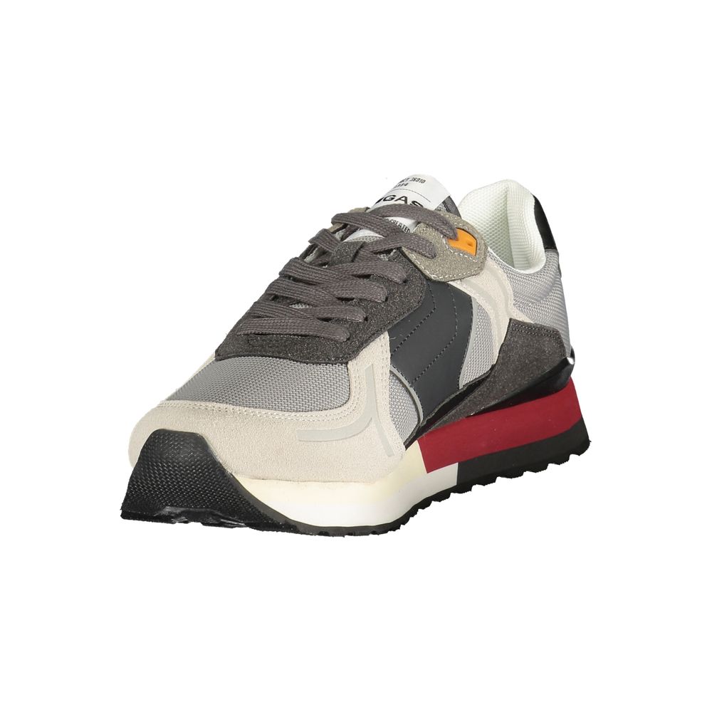 Gas Grey Polyurethane Men Sneaker 1728,67403481248,Athletic - Sneakers - Shoes,EU40/US7,EU41/US8,EU42/US9,EU43/US10,EU44/US11,EU45/US12,EU46,Gas,Gray,Men,New with tags,Shoes,Sneakers - Shoes