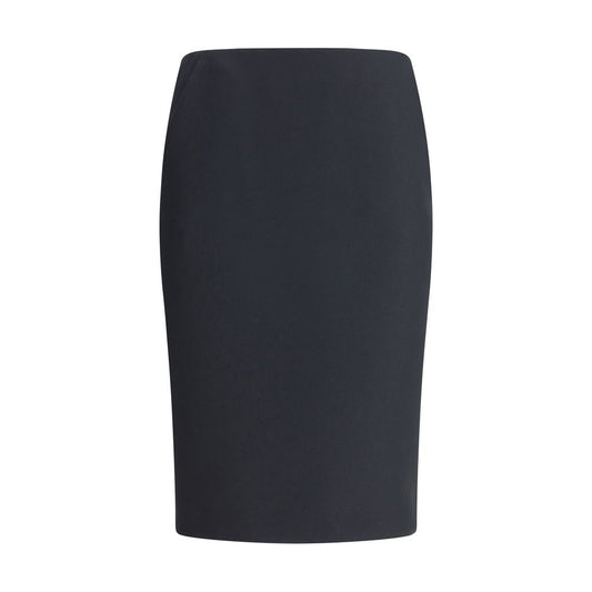 Giorgio Armani Black Recycled Polyester Midi Skirt Giorgio Armani
