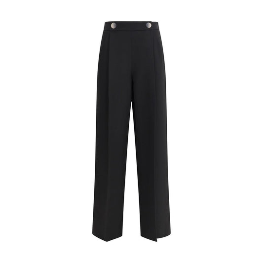 Giorgio Armani Black Silk Casual Pants Giorgio Armani