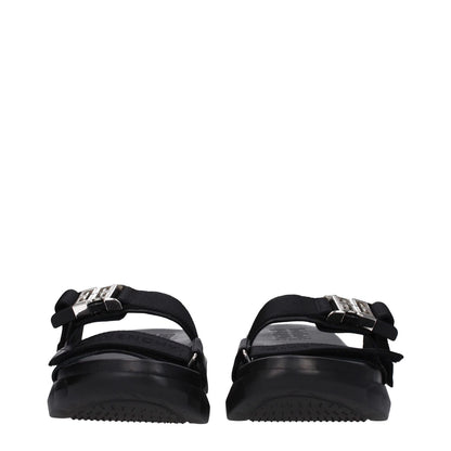 Givenchy Black Fabric Slippers