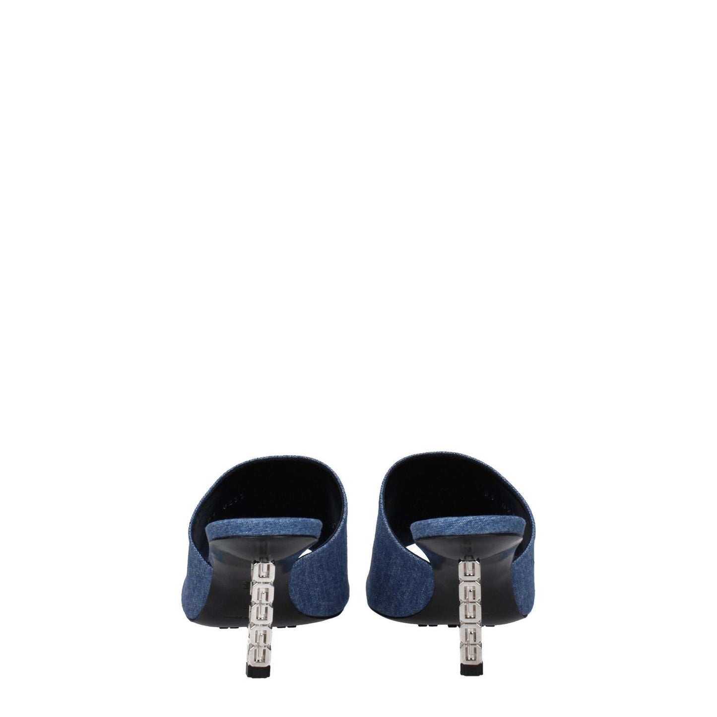 Givenchy Blue Fabric Platform Sandals