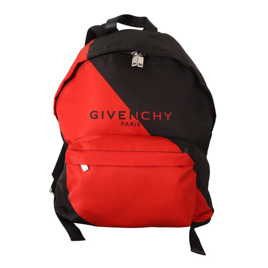 Givenchy Red & Black Nylon Urban Backpack 1728,67466920096,Backpacks - Bags,Backpacks - Men - Bags,Bags,Black and Red,Givenchy,Men,Men - Bags,New with tags