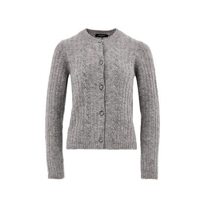 Gran Sasso Gray Wool Cardigan 1728,67397976224,Cardigans - Sweaters - Clothing,Clothing,Gran Sasso,Gray,IT44|L,IT48 | XL,New with tags,Sweaters - Clothing,Women
