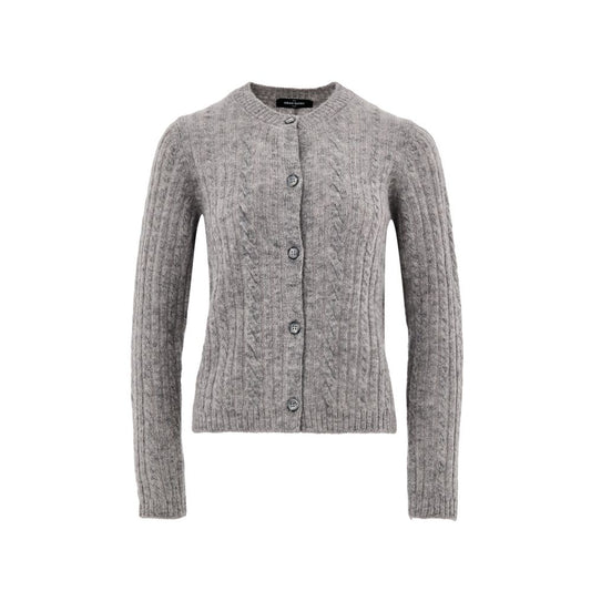 Gran Sasso Gray Wool Cardigan 1728,67397976224,Cardigans - Sweaters - Clothing,Clothing,Gran Sasso,Gray,IT44|L,IT48 | XL,New with tags,Sweaters - Clothing,Women