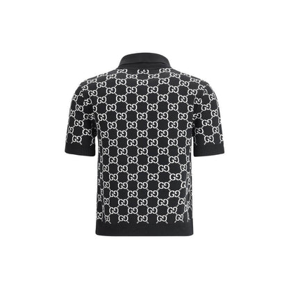 Gucci Black Wool Pattern Shirt
