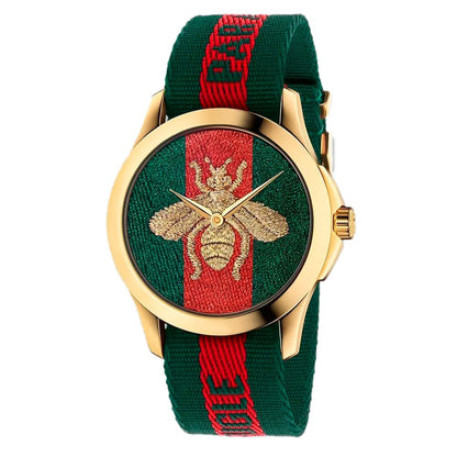 Gucci Multicolor Nylon Bracelet Watch