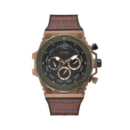 Guess Brown Synthetic Dress Watch Guess