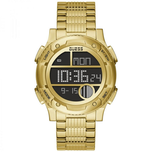 Guess Gold Stainless Steel Digital Watch Guess