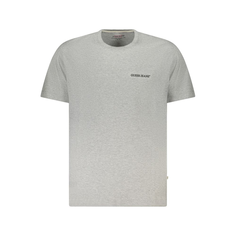 Guess Jeans Gray Cotton Men T-Shirt