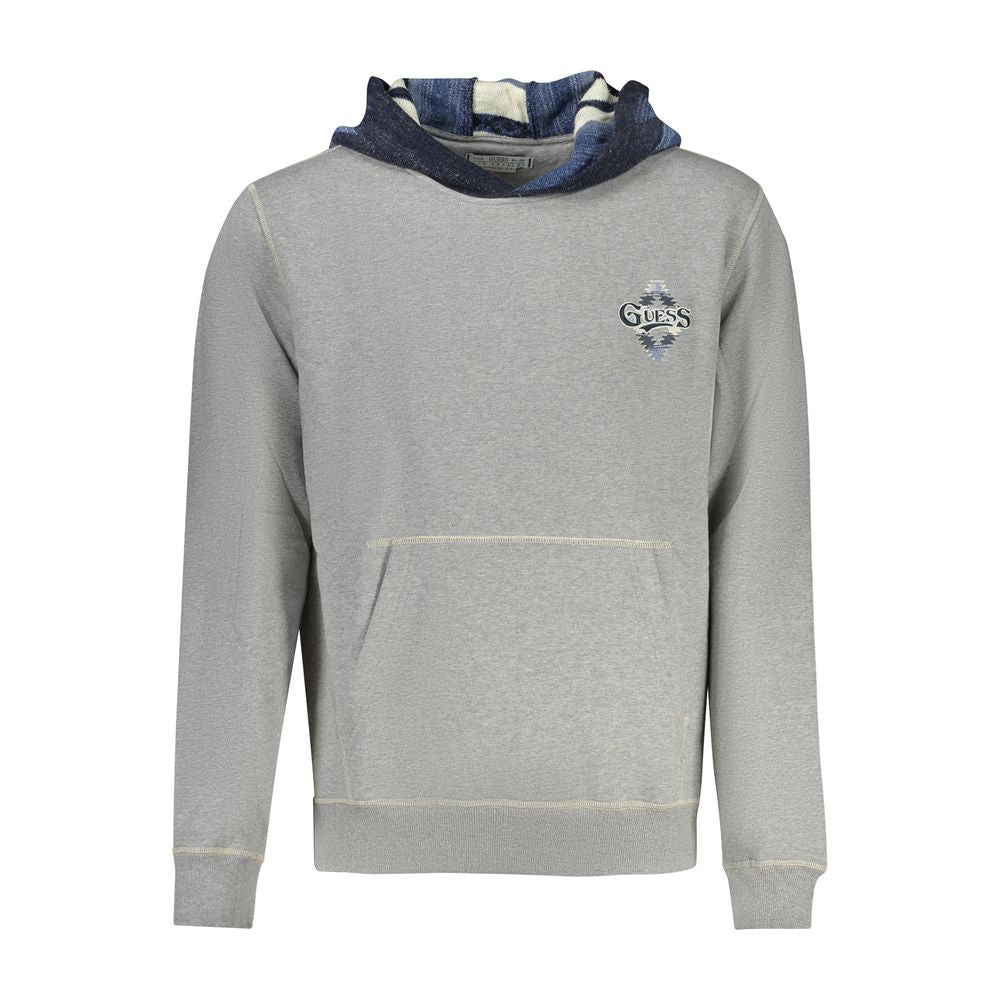 Guess Jeans Grigio Cotton Mens Sweatshirt